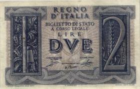 Italien / Italy P.027 2 Lire 1939 (2) 