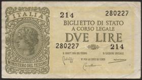 Italien / Italy P.030b 2 Lire 1944 (3) 