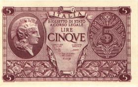 Italien / Italy P.031b 5 Lire 1944 (1) 