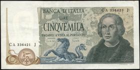 Italien / Italy P.102a 5000 Lire 1971 (2) 