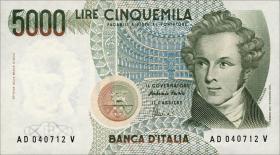 Italien / Italy P.111c 5000 Lire 1985 (1) 