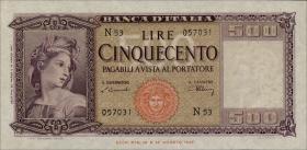 Italien / Italy P.080a 500 Lire 1947 (1) 