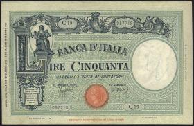 Italien / Italy P.047a 50 Lire 1928 (1/1-) 