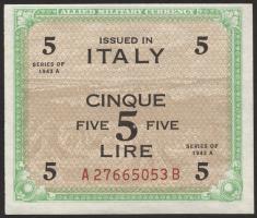 Italien / Italy P.M18b 5 Lire 1943 A (1-) 