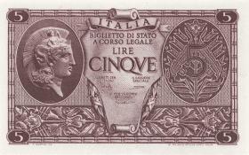Italien / Italy P.031c 5 Lire 1944 (1) 