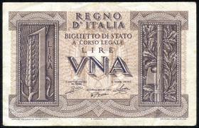 Italien / Italy P.026 1 Lire 1939 (3) 