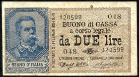 Italien / Italy P.035 2 Lire 1894 (3) 