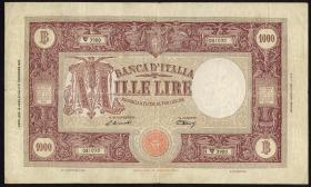 Italien / Italy P.081a 1000 Lire 1948 (3-) 