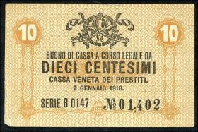 Italien / Italy P.M02 10 Centesimi 1918 (1-) 