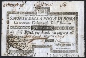 Italien - Vatikan P.S336 38 Scudi 1792 (4) 