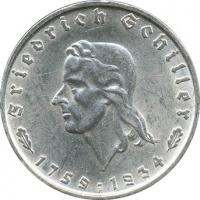 J.358 • 2 Reichsmark Schiller 1934 
