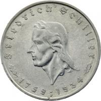 J.359 • 5 Reichsmark Schiller 1934 