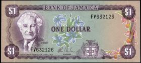 Jamaika / Jamaica P.64b 1 Dollar (1982-86) (1) 