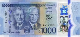 Jamaika / Jamaica P.099 1000 Dollars 2022 Polymer (1) 