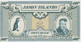 Jason Islands 50 Pence - 20 Pounds 1979 1. Privatausgabe Satz (5 Werte) 