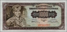 Jugoslawien / Yugoslavia P.071 1000 Dinara 1955 (1) 