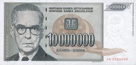 Jugoslawien / Yugoslavia P.122 10.000.000 Dinara 1993 (1) 