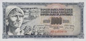 Jugoslawien / Yugoslavia P.086 1000 Dinara 1974 (1) 
