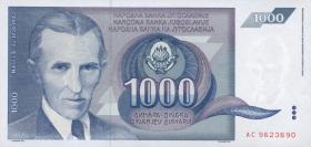 Jugoslawien / Yugoslavia P.110 1000 Dinara 1991 (1) 