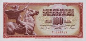 Jugoslawien / Yugoslavia P.080b 100 Dinara 1965 (1) 