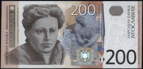 Jugoslawien / Yugoslavia P.157 200 Dinara 2001 (1) 