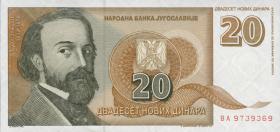 Jugoslawien / Yugoslavia P.150 20 Novi Dinara 1994 (1) 