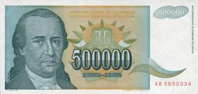 Jugoslawien / Yugoslavia P.131 500.000 Dinara 1993 (1) 