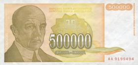 Jugoslawien / Yugoslavia P.143 500.000 Dinara 1994 (1) 