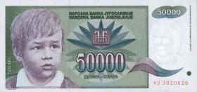 Jugoslawien / Yugoslavia P.117 50000 Dinara 1992 (1) 