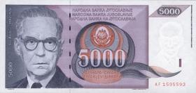 Jugoslawien / Yugoslavia P.111 5000 Dinara 1991 (1) 