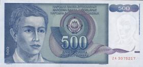 Jugoslawien / Yugoslavia P.106 500 Dinara 1990 (1) 