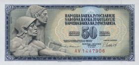 Jugoslawien / Yugoslavia P.089b 50 Dinara 1981 (1) 
