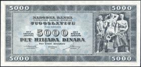 Jugoslawien / Yugoslavia P.067y 5000 Dinara 1950 (1) 