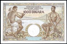Jugoslawien / Yugoslavia P.033 1.000 Dinara 1935 (1) 315 