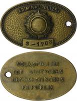 DDR Original Dienstmarke der Kriminalpolizei Nr. 3 Sachsen-Anhalt 