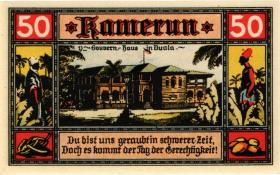 Notgeld Deutsche Kolonien 2 x 50 Pfennig + 2 x 75 Pfennig 1922 (1) 