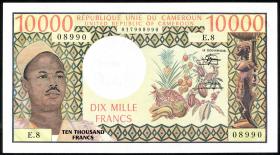 Kamerun / Cameroun P.18b 10.000 Francs o.D. (1) 