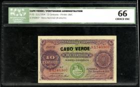 Kap Verde / Cape Verde P.20 10 Centavos 1914 (1) 