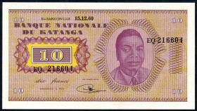 Katanga P.05a 10 Francs 1.12.1960 (1) 