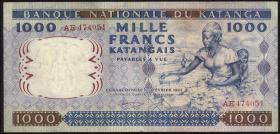 Katanga P.14a 1000 Francs 1962 (2) 