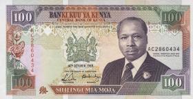Kenia / Kenya P.27a 100 Shillings 1989 (1) 