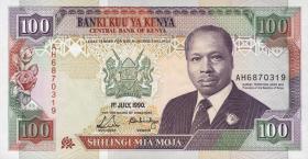 Kenia / Kenya P.27b 100 Shillings 1990 (1) 