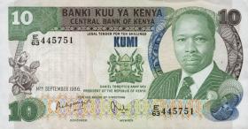 Kenia / Kenya P.20e 10 Shillings 1986 (1) 