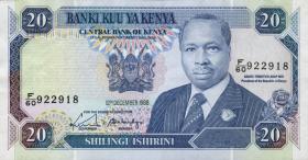 Kenia / Kenya P.25a 20 Shillings 1988 (1) 