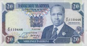 Kenia / Kenya P.25b 20 Shillings 1989 (1/1-) 