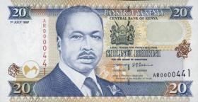 Kenia / Kenya P.35b 20 Shillings 1997 (1) 