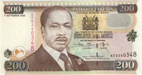 Kenia / Kenya P.38g 200 Shillings 2002 (1) 