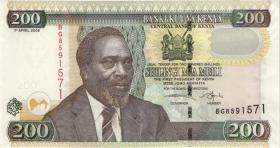 Kenia / Kenya P.49b 200 Shillings 2006 (1) 