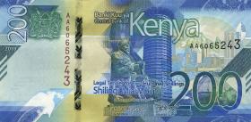 Kenia / Kenya P.54 200 Shillings 2019 (1) 