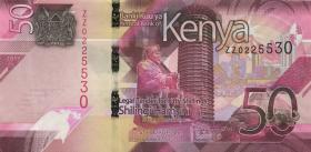Kenia / Kenya P.52r 50 Shillings 2019 ZZ (1) 